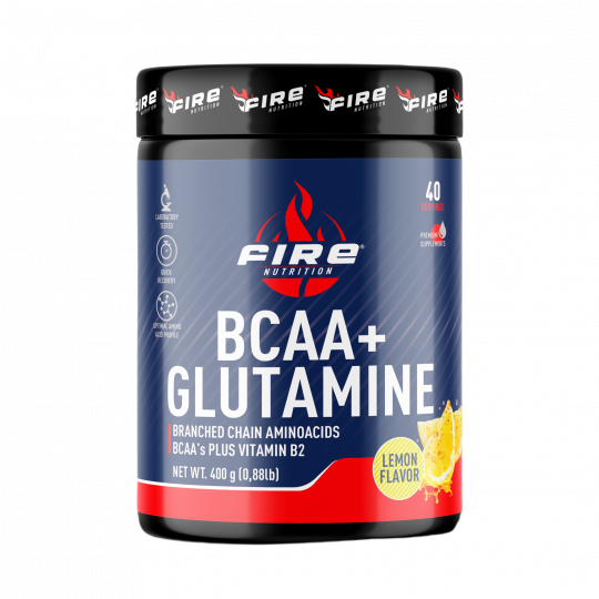Fire Nutrition BCAA + Glutamine 400 gr Lemon