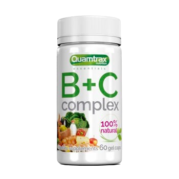 Quamtrax Nutrition B+C Complex 60 caps (Vitamina B+C)
