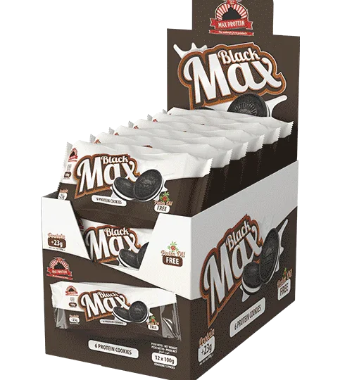 Max Protein - BlackMax Caja (12 packs x 6 galletas)