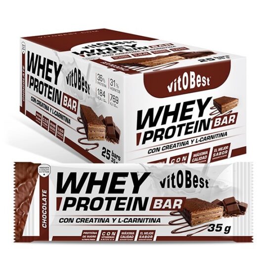 Vitobest - Whey Protein Bar (25 uds x 35 g)