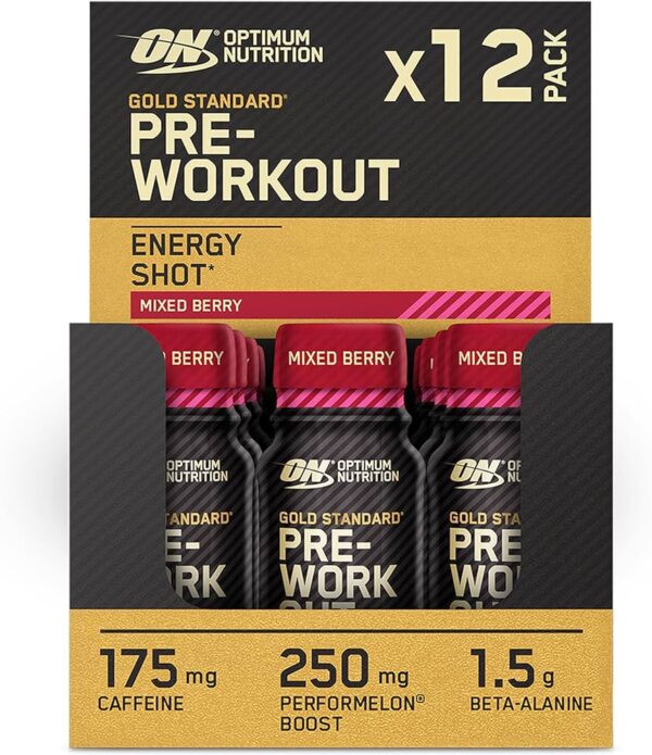 Optimum Nutrition - Gold Standard Pre Work Out Shot (12 Uds x 60 g)