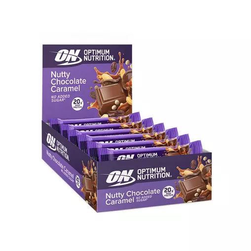 Optimum Nutrition - Nutty Chocolate caramel (10 barritas x 70 g)