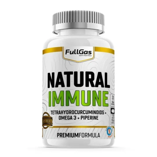 FullGas - Natural Immune - Omega 3 + Curcumina + Piperina (120 perlas)