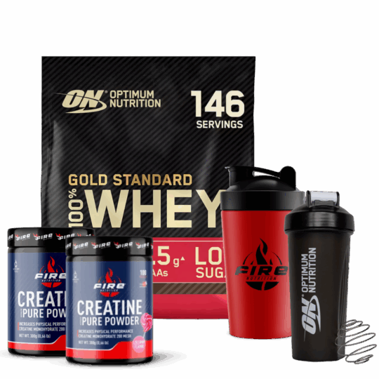 Gold Standard Whey 5 LB (4,5 kg) + 2 Creatina 200 MESH (300 g)